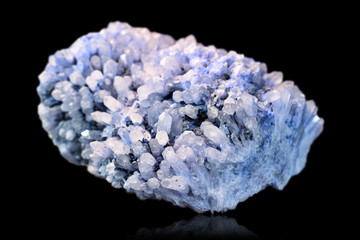 Smoky crystal on a black background