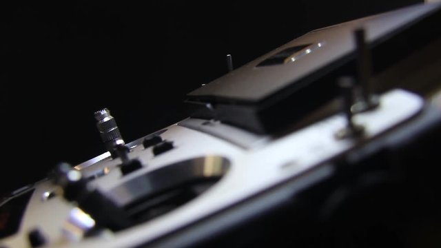 Close Up Of Quadcopter Drone Remote Controller.