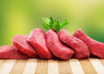 Fresh Raw Meat Background on  background