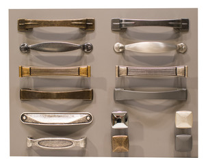 Designer chart with assorted metallic handles
