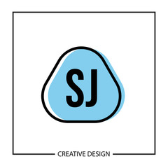 Initial Letter SJ Logo Template Design