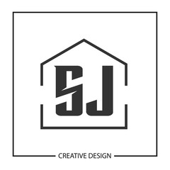 Initial Letter SJ Logo Template Design