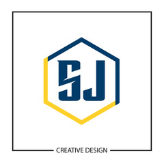 Initial Letter SJ Logo Template Design