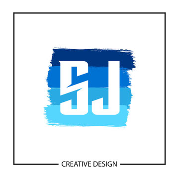 Initial Letter SJ Logo Template Design