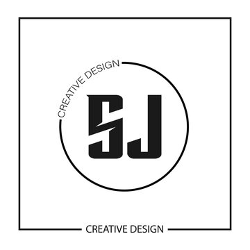 Initial Letter SJ Logo Template Design