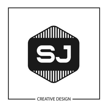 Initial Letter SJ Logo Template Design