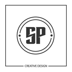 Initial Letter SP Logo Template Design