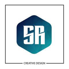 Initial Letter SR Logo Template Design