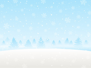 Winter snow landscape for Your design