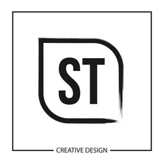 Initial Letter ST Logo Template Design