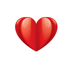 Heart sign for Valentine day. Vector illustration