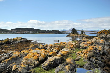 Fototapeta na wymiar Colorful landscapes of Scotland.