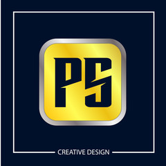 Initial Letter PS Logo Template Design