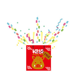 福袋　イラスト　2019年　新年
