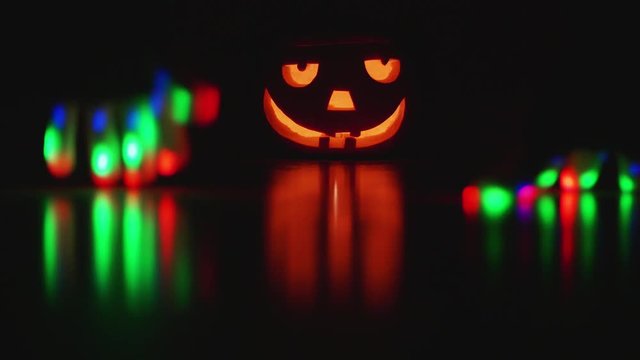 Halloween Pumpkins face and hands light