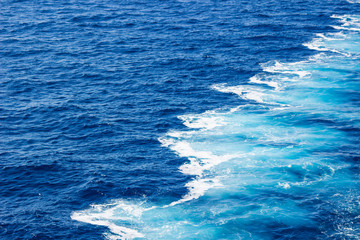 blue water waves behind the beat