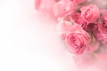 Plaid avec motif Roses Cadeau de fleur de rose