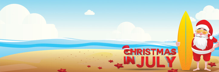 christmas in july design with 3d concept