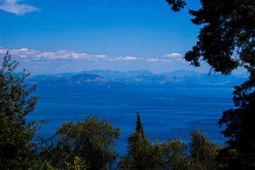 Fototapeta na wymiar landscape corfu greece