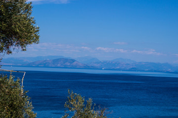 landscape corfu greece