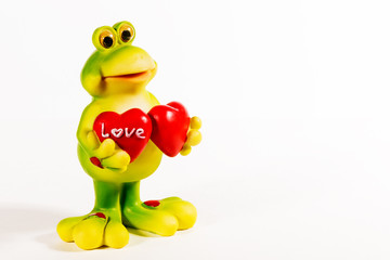 Decorative figure of a frog. For home and office decoration. Frog.