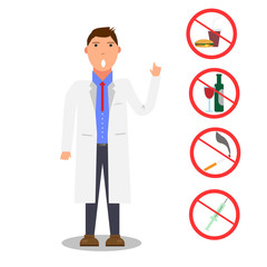 Doctor forbids stop bad habits