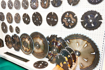 Circular saw machine blades for wood in store