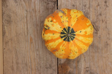 pumpkin on wooden background