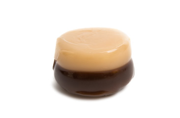 caramel candy isolated