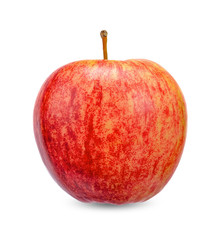 Red apple isolated on white clipping path