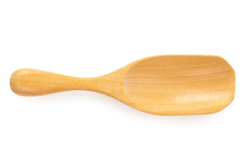 Wooden spoon isolated on a white background