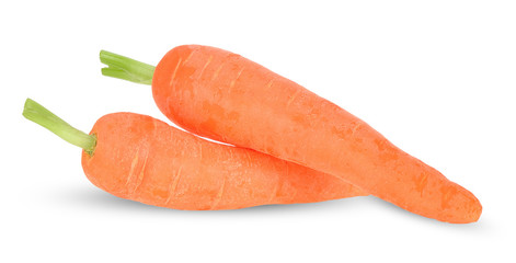Carrot isolated on white with clipping path