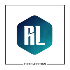 Initial Letter RL Logo Template Design