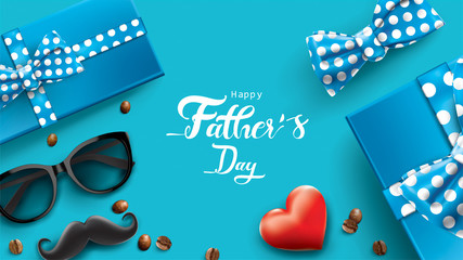 Happy Father’s Day design with fun concept and pastel color