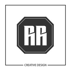Initial Letter RR Logo Template Design
