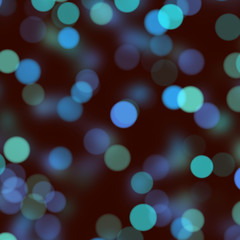 Blue bokeh abstract light background. Seamless texture.