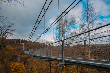 Titan RT suspension bridge in Harz Mountains National Park, Germany