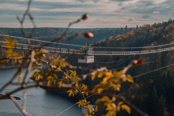 Titan RT suspension bridge in Harz Mountains National Park, Germany