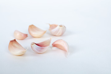 Garlic isolated on white background