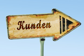 Schild 328 - Kunden