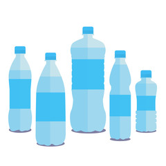 SEt of five bottles of pure water