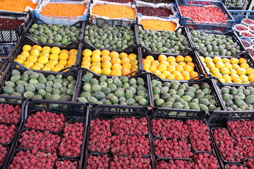 Various berries and fruits