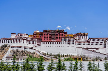 Potala palace in Lhasa, Tibet