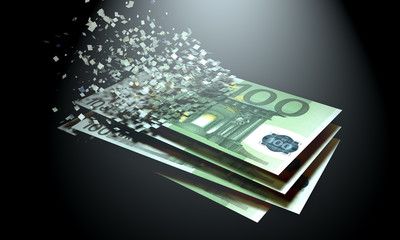 The dematerialization of Euro money