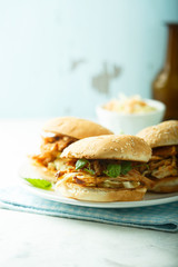 Pulled pork burgers