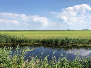 Canal and farming landscape