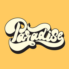 Passion. Vector handwritten lettering made in 90's style. Template forcard, poster, banner, print for t-shirt. © varvarabasheva