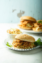 Pulled pork burgers