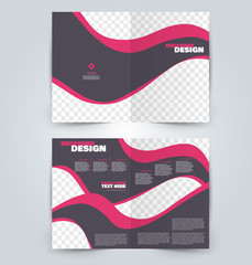 Abstract flyer design background. Brochure template. Can be used for magazine cover, business mockup, education, presentation, report. Pink and grey color.