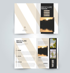 Abstract flyer design background. Brochure template. Can be used for magazine cover, business mockup, education, presentation, report.